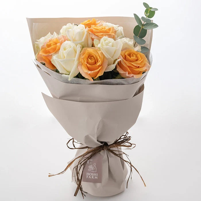 フリル12本ホワイトオレンジ&4種の焼き菓子とRCDC コーヒーセット7個