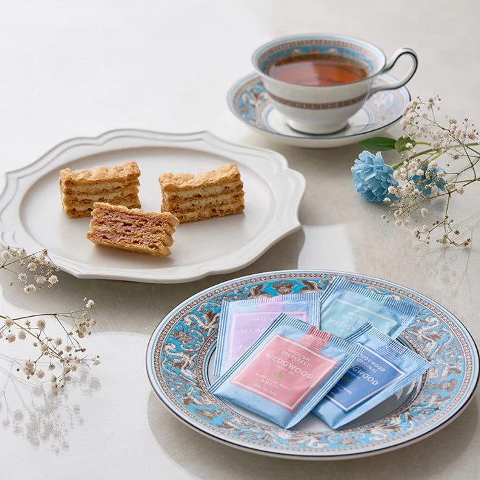 フリル12本ルージュ&ミルフイユとウェッジウッドティーバッグセット11個