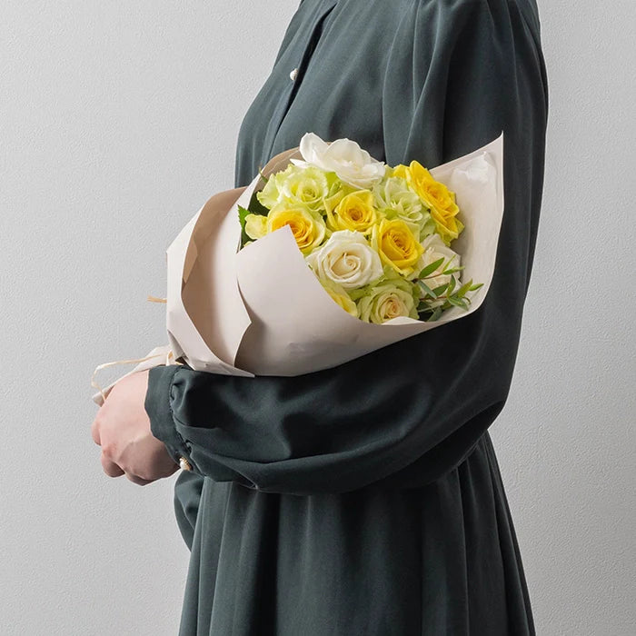 フリル12本ホワイトイエローグリーン&ミルフイユとウェッジウッドティーバッグセッ