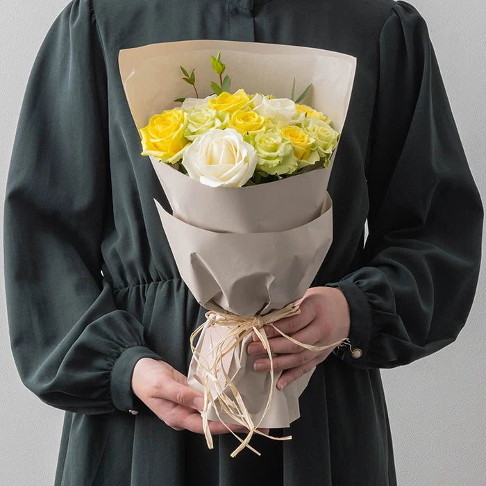 フリル12本ホワイトイエローグリーン&ミルフイユとウェッジウッドティーバッグセッ