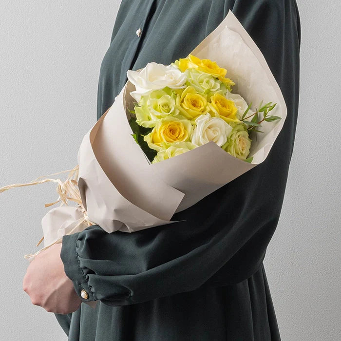 フリル12本ホワイトイエローグリーン&ミルフイユとウェッジウッドティーバッグセッ