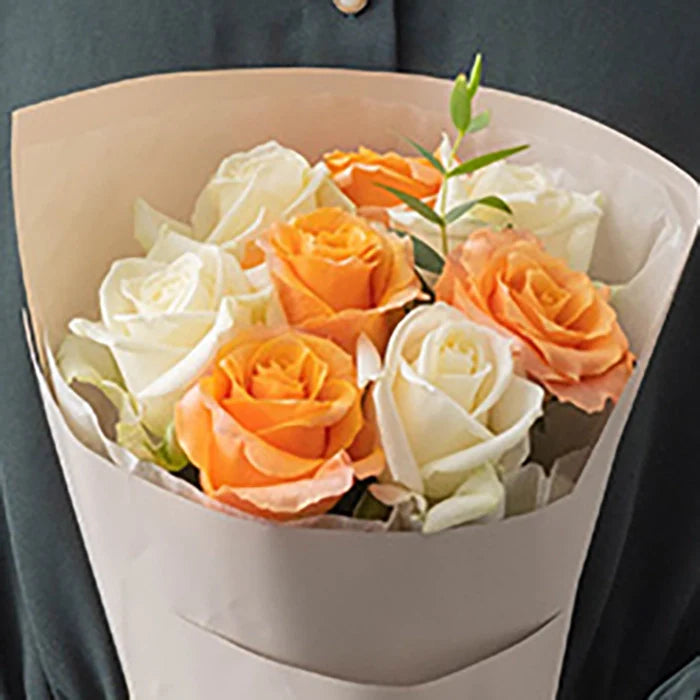 フリルホワイトオレンジ8本&7種のフルーツのパウンドケーキ 4個