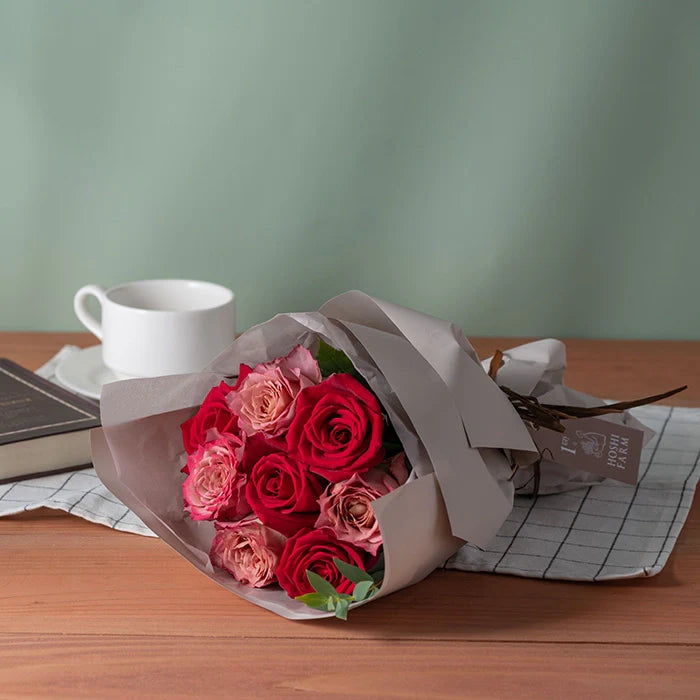 ホシファーム ニュアンスレッド8本&ホシフルーツ 煌めき果実のカップケーキ3個