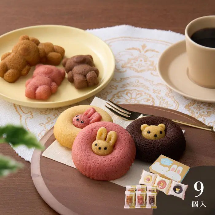 クマ型フィナンシェ&アニマルドーナツ9個