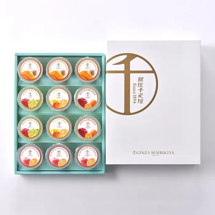 【銀座千疋屋】新　銀座フルーツジュレ　１２個入【送料込み】