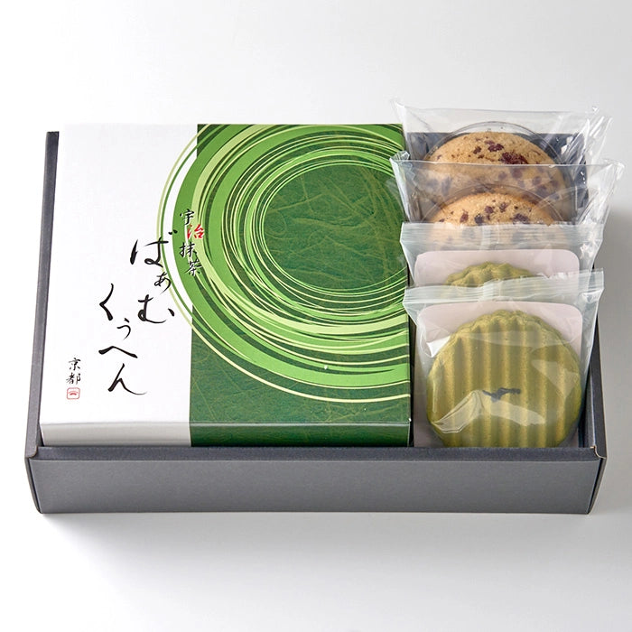 京都 京寿楽庵 宇治抹茶バウム 扇