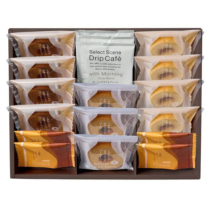 【お歳暮限定】ひかりがさね　ふんわりバームと珈琲の詰合せ　１８個