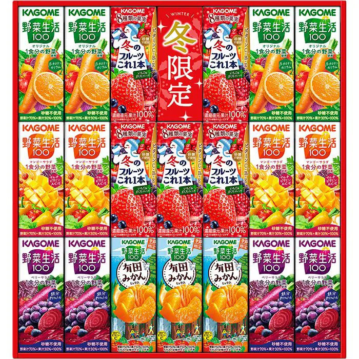 【お歳暮限定】カゴメ　すこやかウィンターバラエティギフト（紙容器）