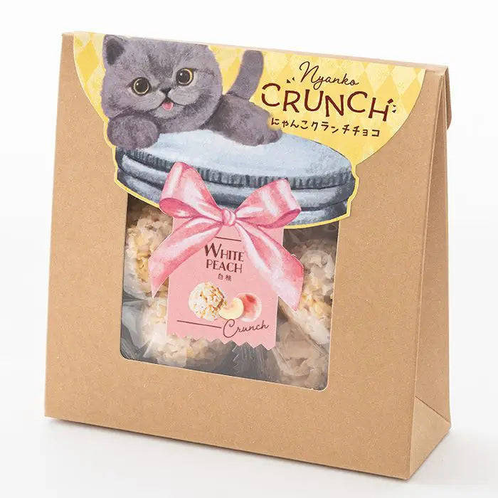 ベビーミャオ　にゃんこクランチチョコ　白桃