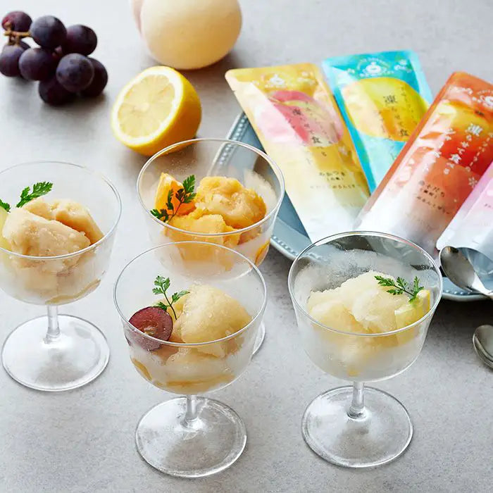 ホシフルーツ　フルーツパーラーの凍らせて食べるシャーベット　彩果しずく　あかつき