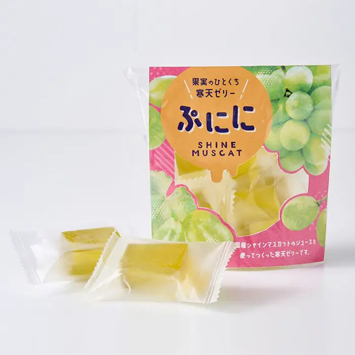 果実のひとくち寒天ゼリー　ぷにに　国産シャインマスカット