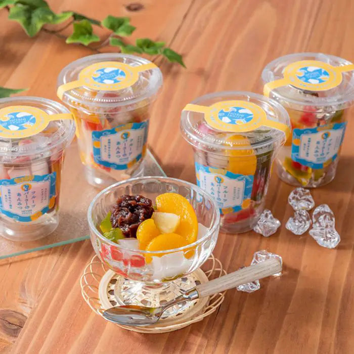【お中元限定・送料無料】ホシフルーツ　フルーツパーラーのあんみつ５個入