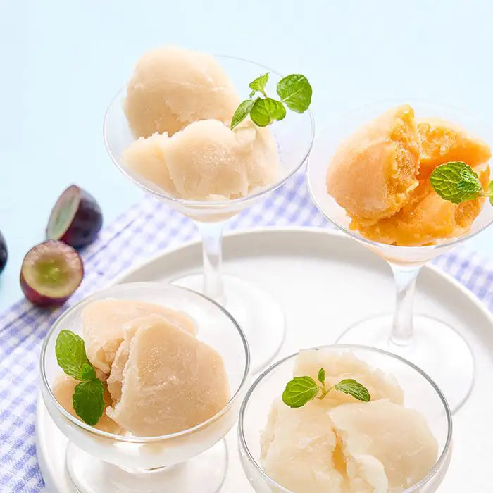 【お中元限定・送料無料】ホシフルーツ　フルーツパーラーの凍らせて食べるシャーベット　彩果しずく　８袋