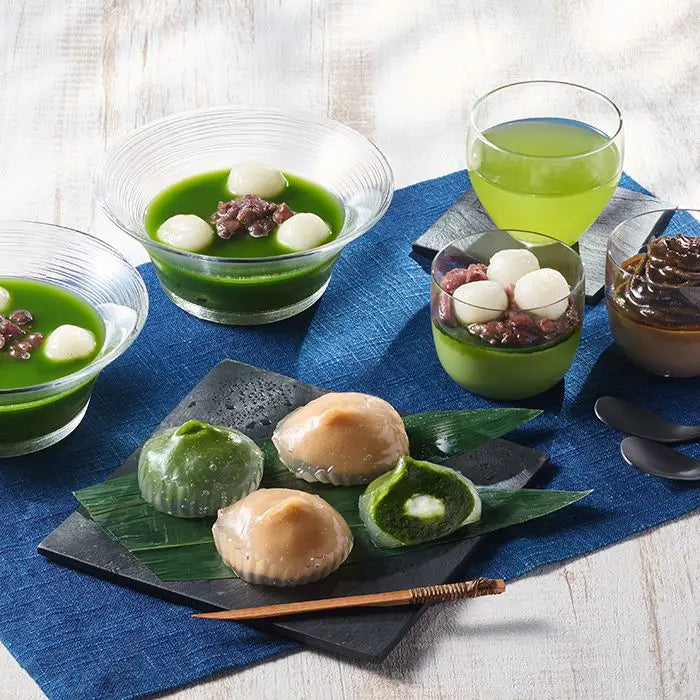 【お中元限定・送料無料】京都・東山茶寮　宇治抹茶冷やしぜんざいと抹茶スイーツセット