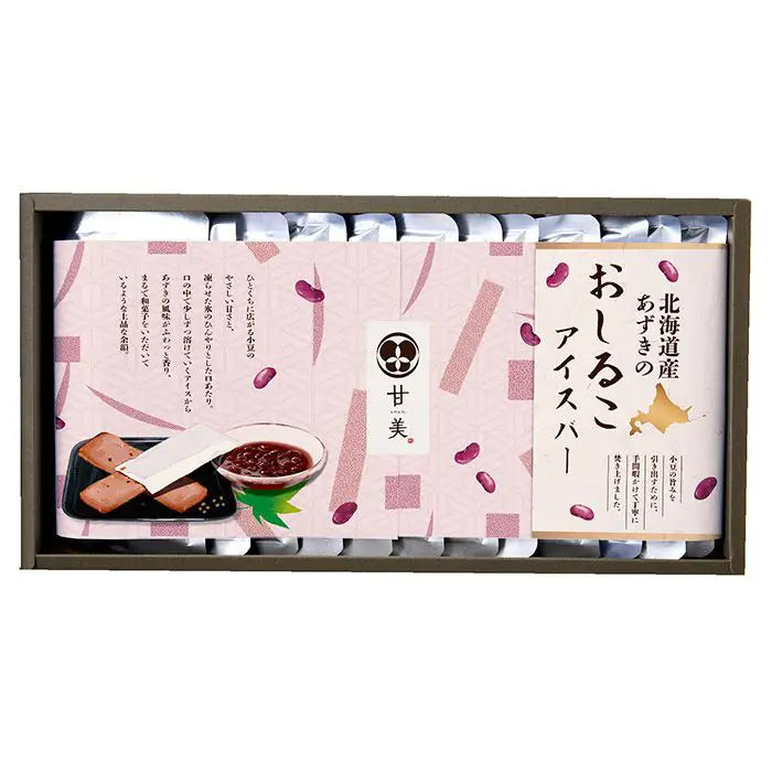 【お中元限定・送料無料】甘美　おしるこアイスバー１２本