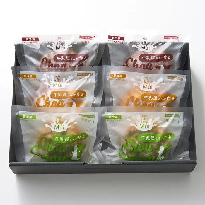 【お中元限定・送料無料】牛乳屋さんが作るシュークリームアソート６個
