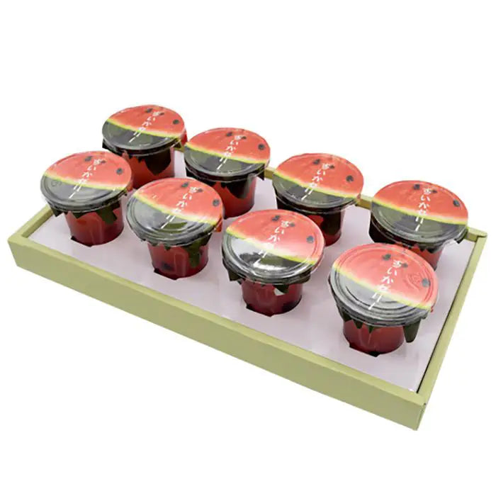 【お中元限定・送料無料】つるや製菓　すいかゼリー８個入り