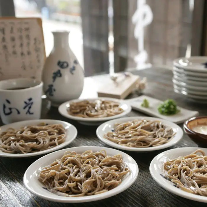 【お中元限定・送料無料】田中屋　石臼挽き出石そば　半なま