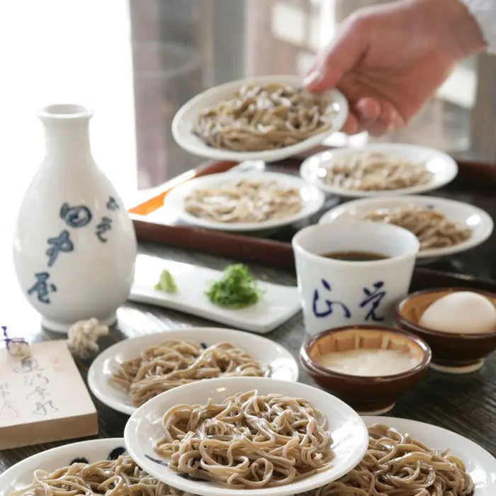 【お中元限定・送料無料】田中屋　石臼挽き出石そば　半なま