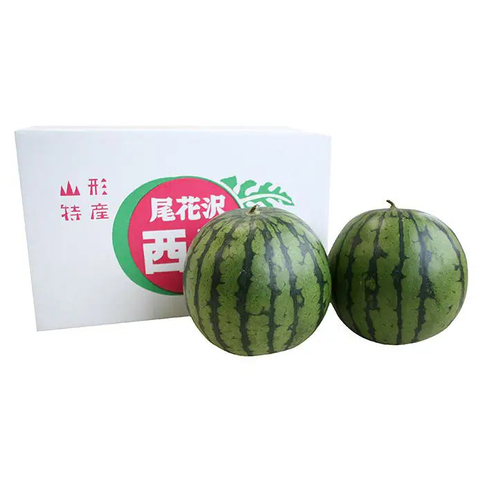 【お中元限定・送料無料】山形県尾花沢産　小玉すいか［２玉］