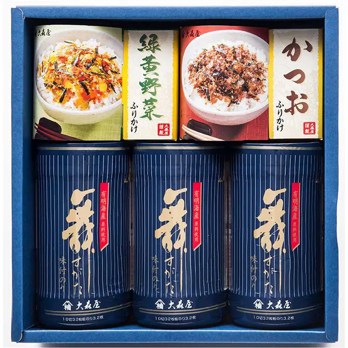 【お中元限定・送料無料】大森屋　味付卓上のり・ふりかけ詰合せ