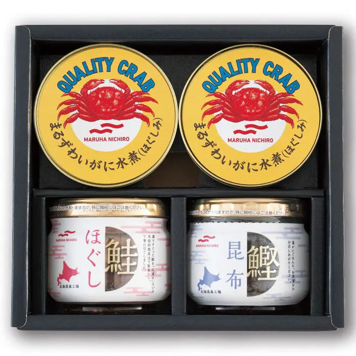 【お中元限定・送料無料】Ｕｍｉｏｓ　かに缶詰・瓶詰詰合せ