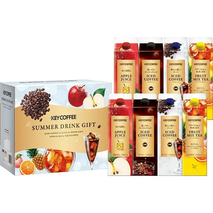 【お中元限定・送料無料】キーコーヒー　アイスコーヒー＆ジュースドリンクギフト