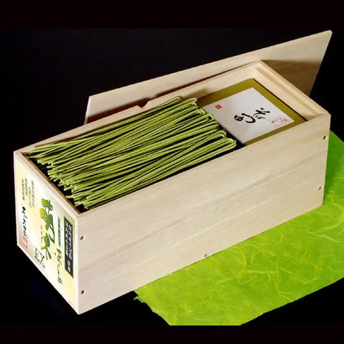 【お中元限定・送料無料】宇治抹茶入り茶そば「萌木」