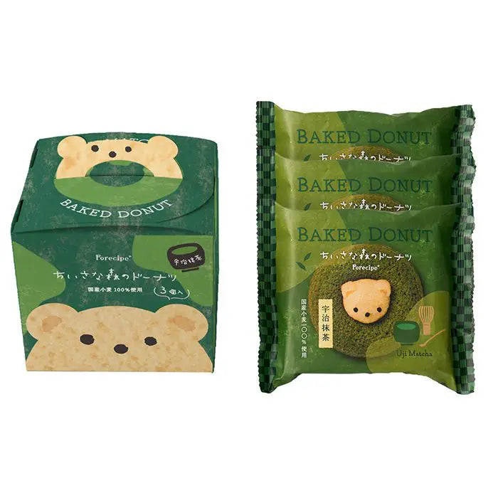 フォレシピ　ちいさな森のドーナツ　くま宇治抹茶　３個