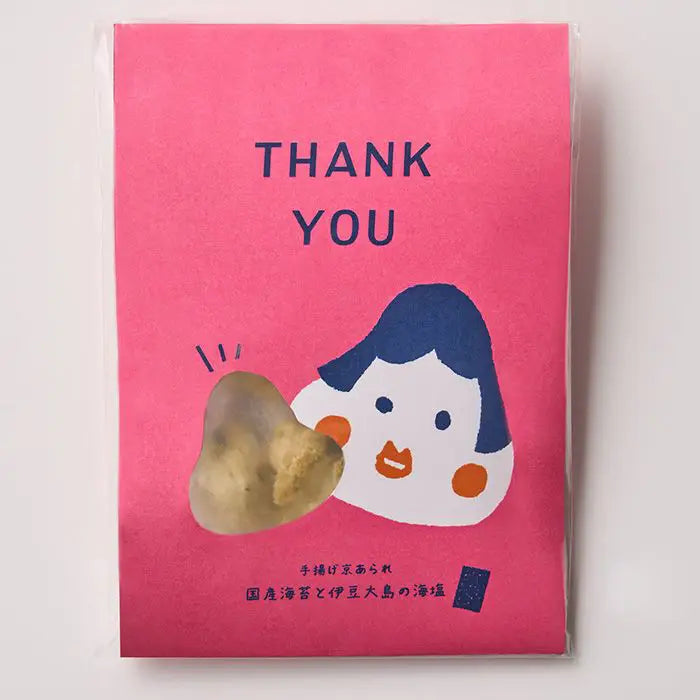 手揚げ京あられのメッセージギフト【ＴＨＡＮＫ　ＹＯＵ】
