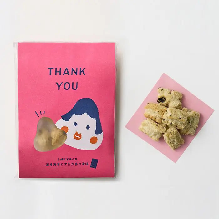 手揚げ京あられのメッセージギフト【ＴＨＡＮＫ　ＹＯＵ】
