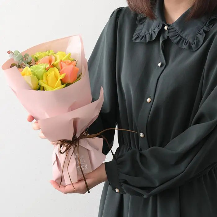 フリルブーケ　パッション　８本【産地直送品・送料込み】
