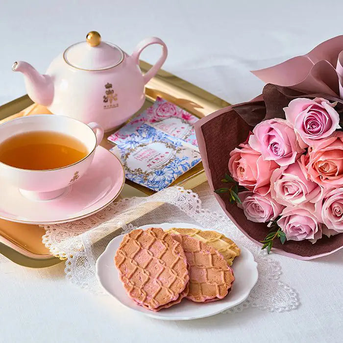 フリルブーケ８本スイート＆ニナスシークレットガーデンティータイム６個【産地直送品・送料込み】