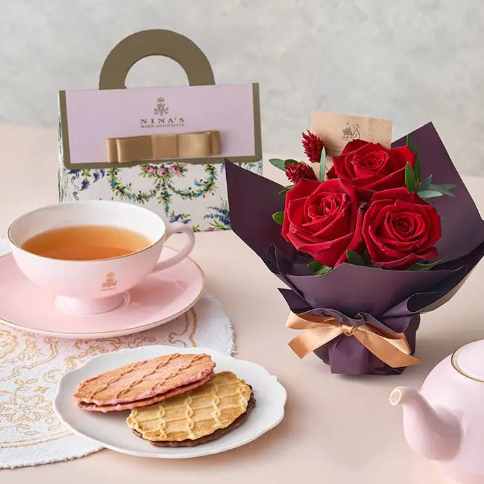 ミニアレンジメントルージュ＆ニナスオリジナルシークレットガーデンティータイム３個【産地直送品・送料込み】