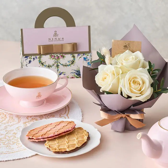 ミニアレンジメントピュア＆ニナスオリジナルシークレットガーデンティータイム３個【産地直送品・送料込み】