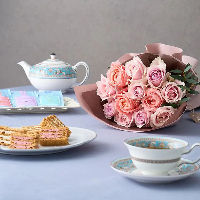 フリル１２本スイート＆ミルフイユとウェッジウッドティーバッグセット１１個【産地直送品・送料込み】