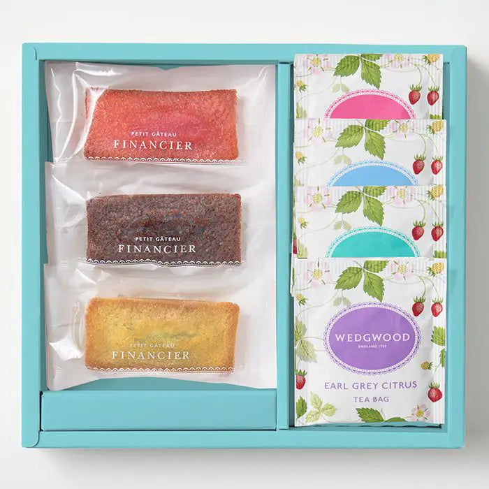 フィナンシェ＆ウェッジウッド　ワイルドストロベリーティーバッグアソート７個