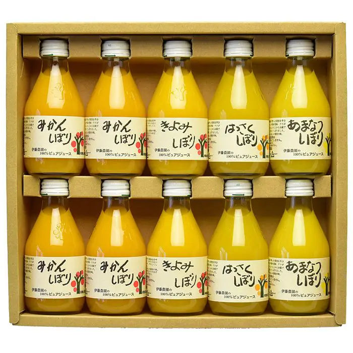 伊藤農園　１００％ピュアジュース４種飲み比べ１０本