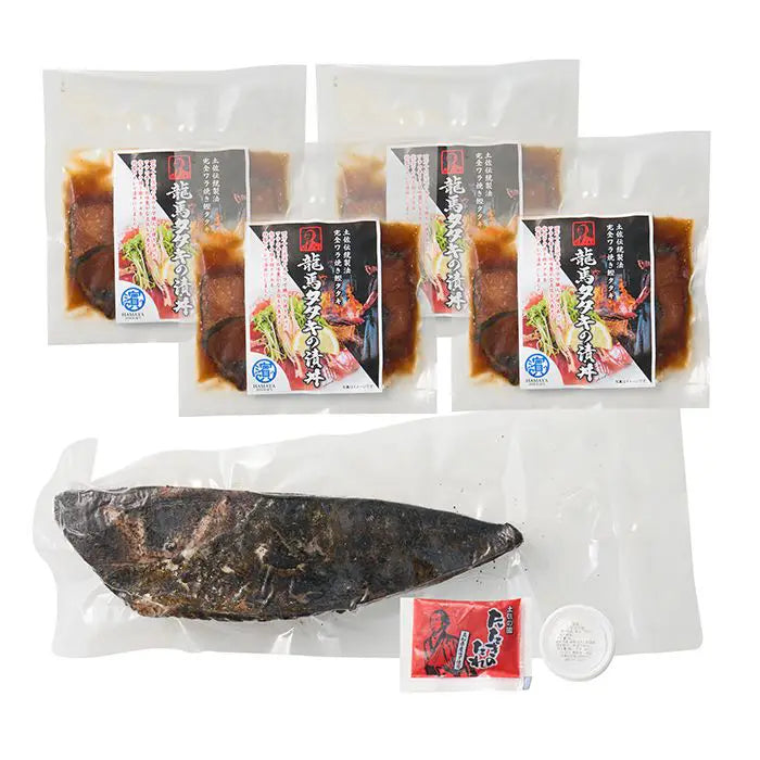 龍馬の完全藁焼き鰹タタキ＆鰹タタキ漬け丼セット