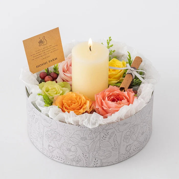ホシファーム　『薔薇のケーキでお祝いギフト』カラフル＆オークラ　ショコラケーキ