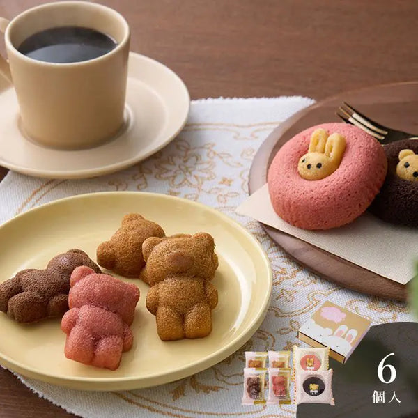 クマ型フィナンシェ＆アニマルドーナツ6個｜お菓子・スイーツギフト